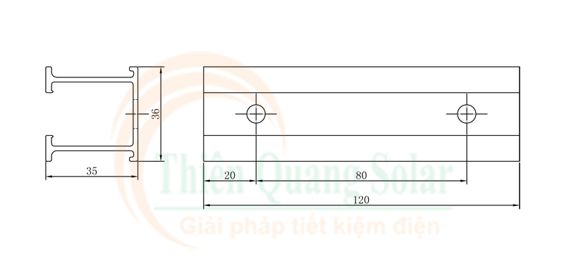 Thanh rail mini