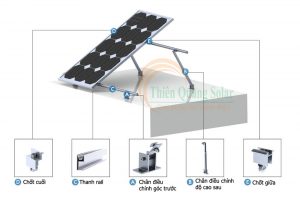 Chân tạo độ nghiêng cho tấm pin năng lượng mặt trời