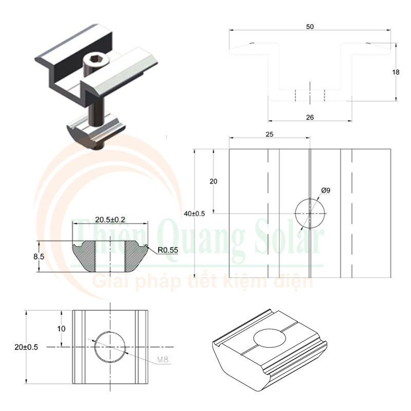 Kẹp pin mặt trời