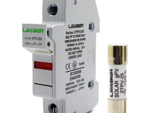 Cầu chì LEADER 20A 1000V DC